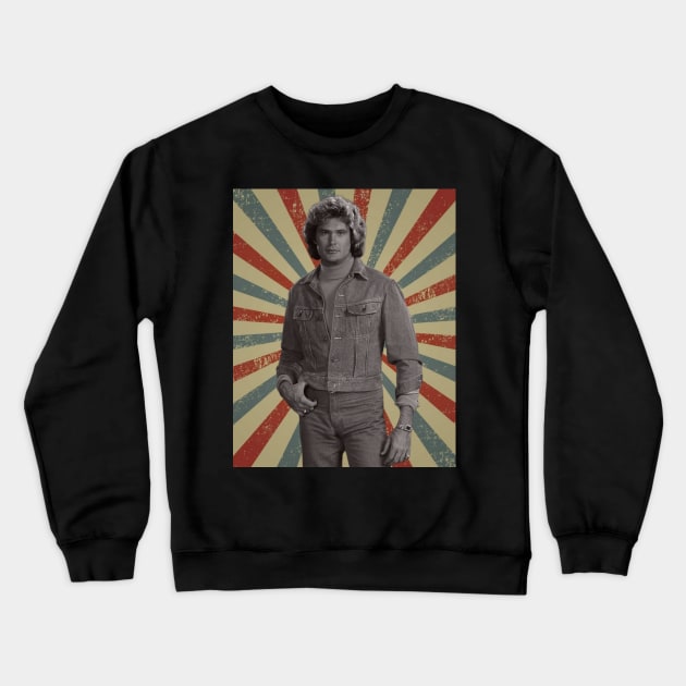 David Hasselhoff Crewneck Sweatshirt by LivingCapital 